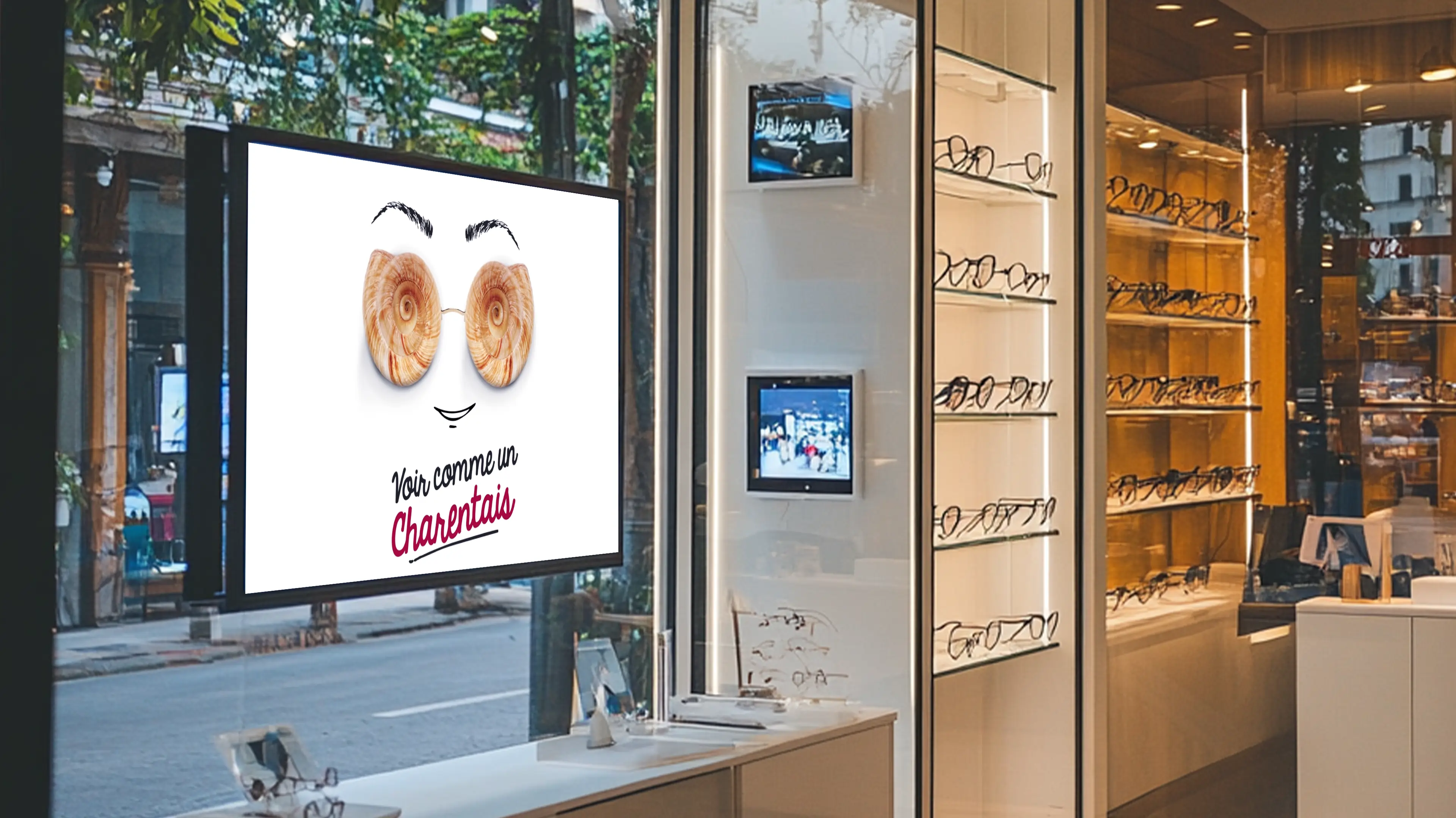 des lunettes sur une chocolatine