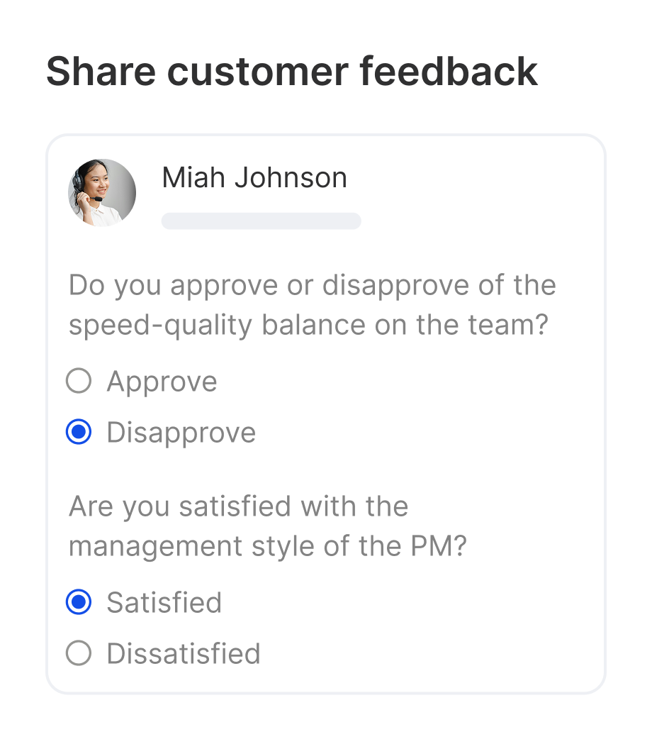 Customer feedback BigSpring