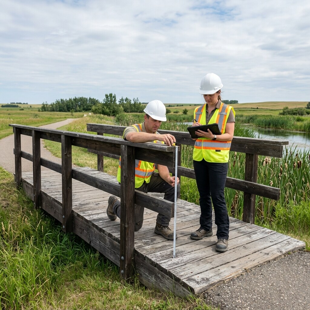 Railing condition and safety review.