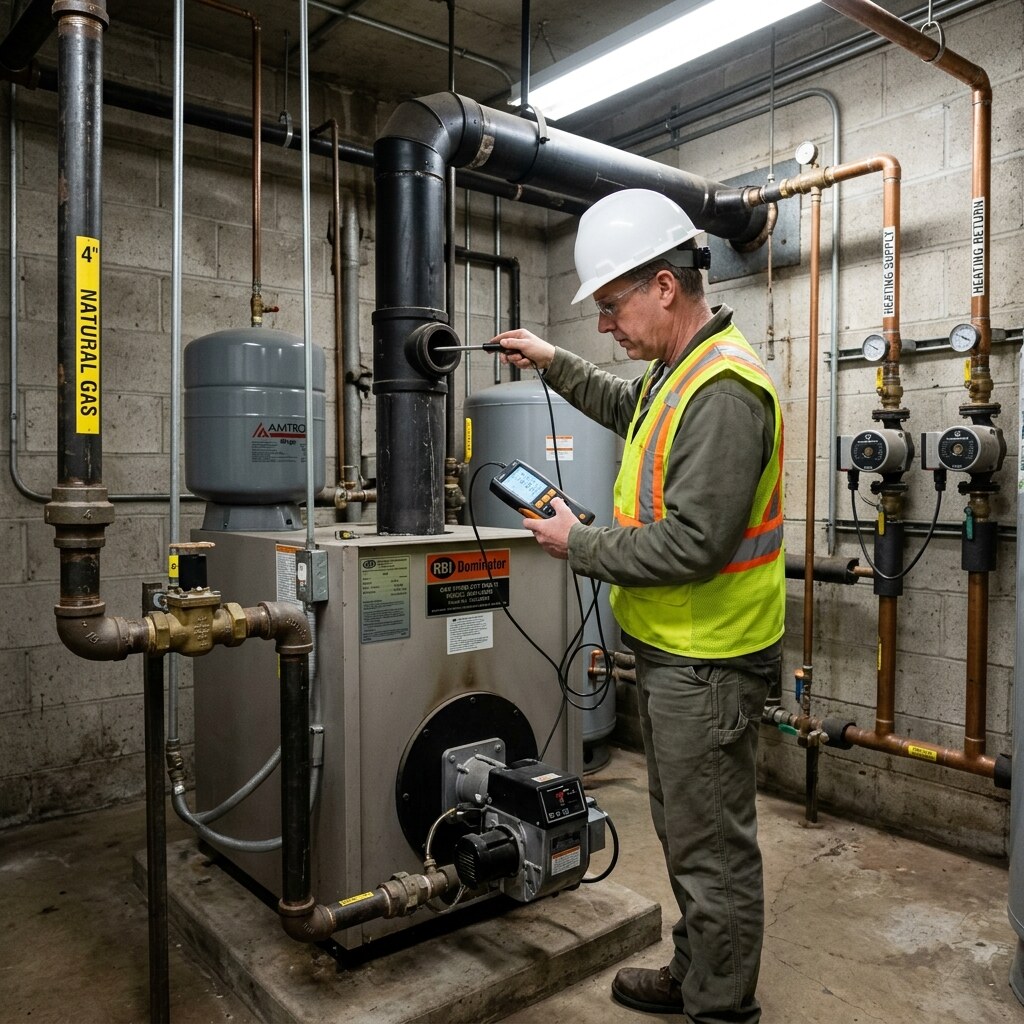 Mechanical system review for age, access, and condition.