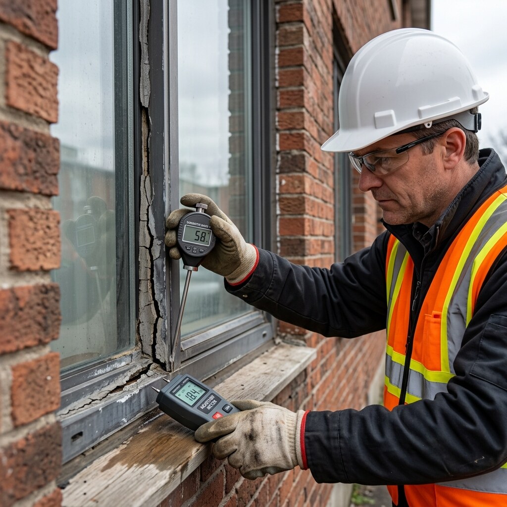 Envelope review for sealant, facade, and drainage defects.