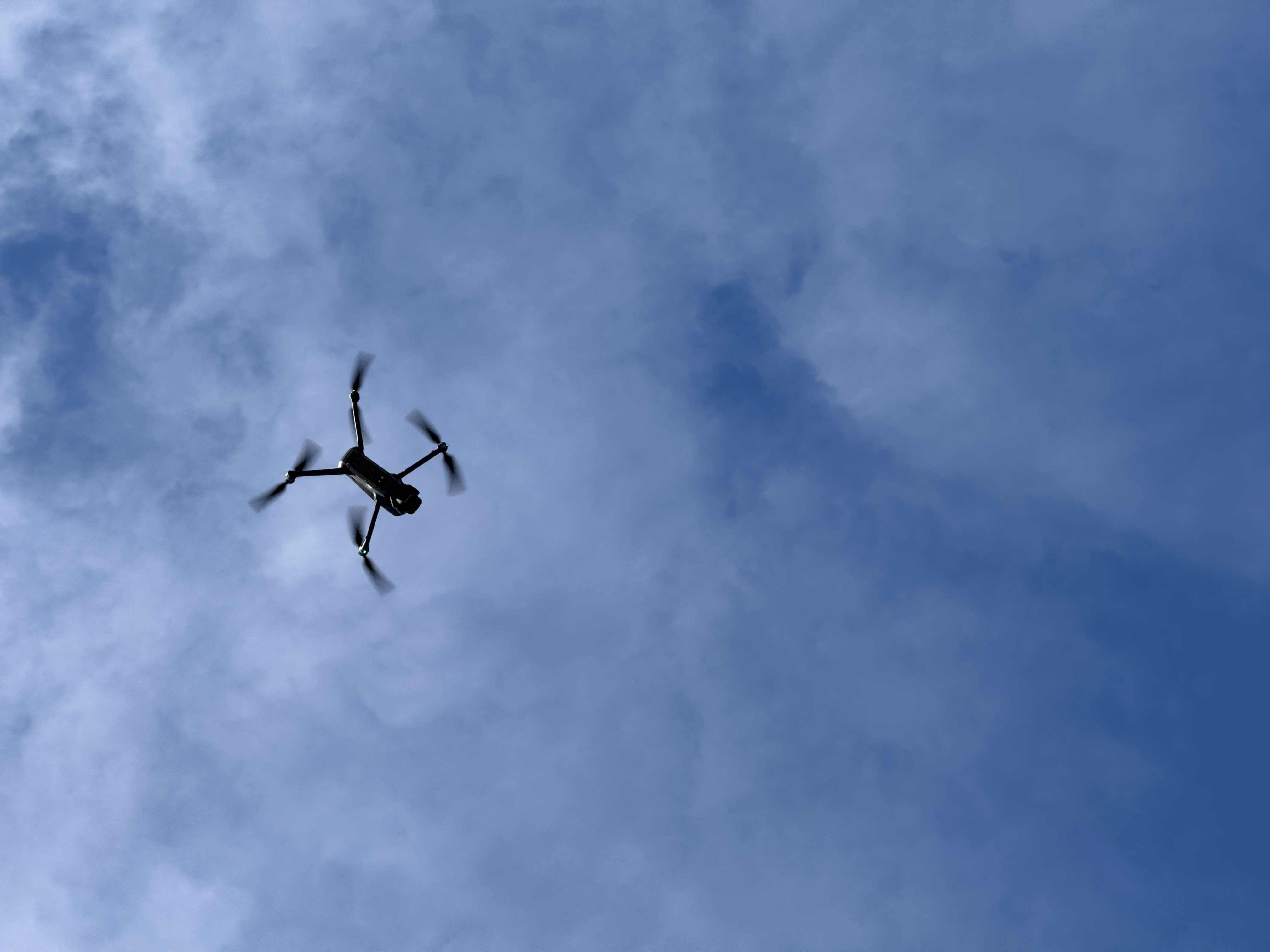 Drone survey for sign structure access and visual condition.