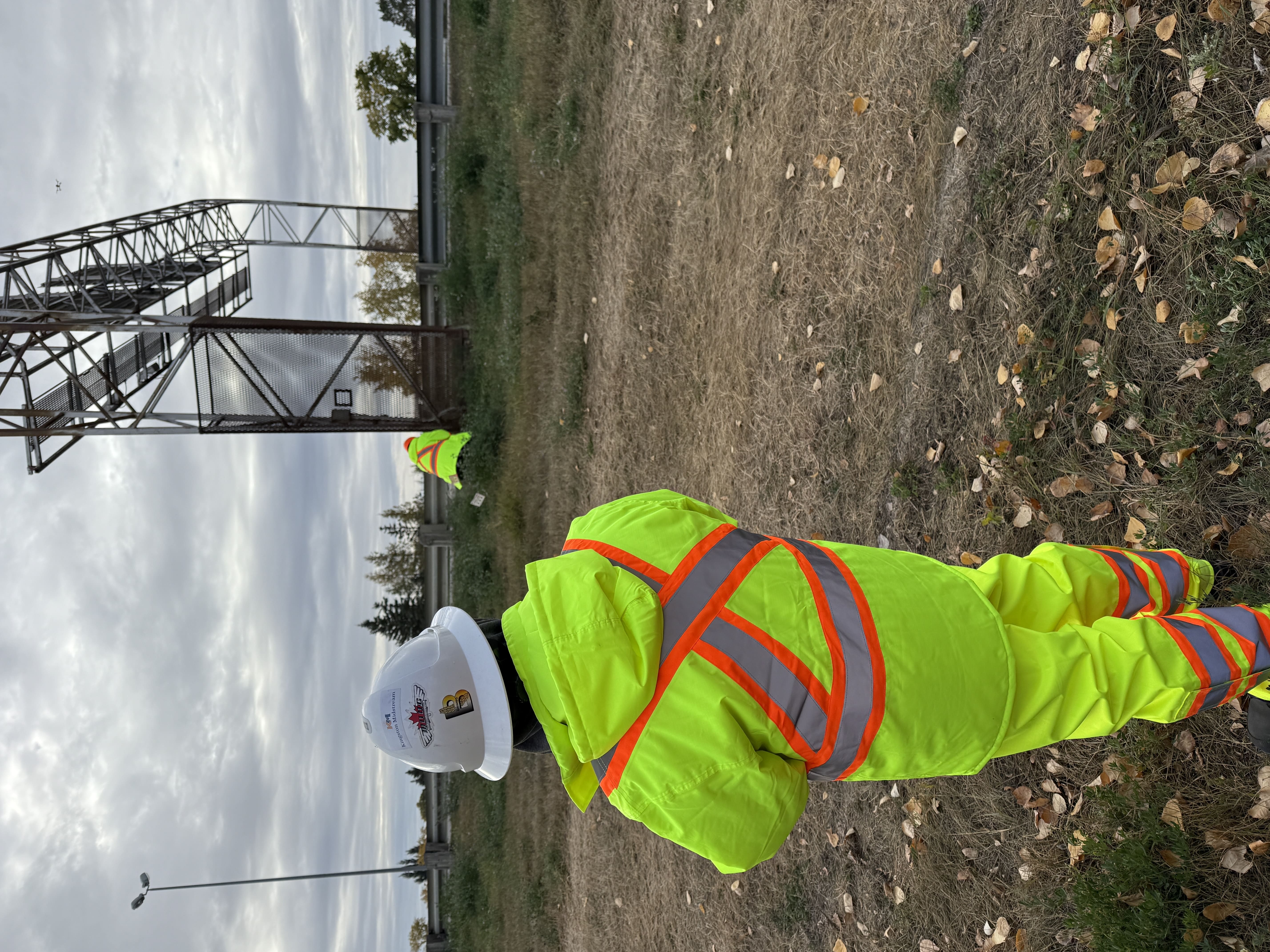 Roadside access review for inspection staging and safety.