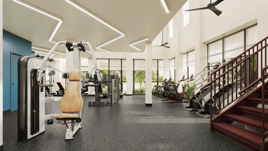 Bottom floor Fitness center