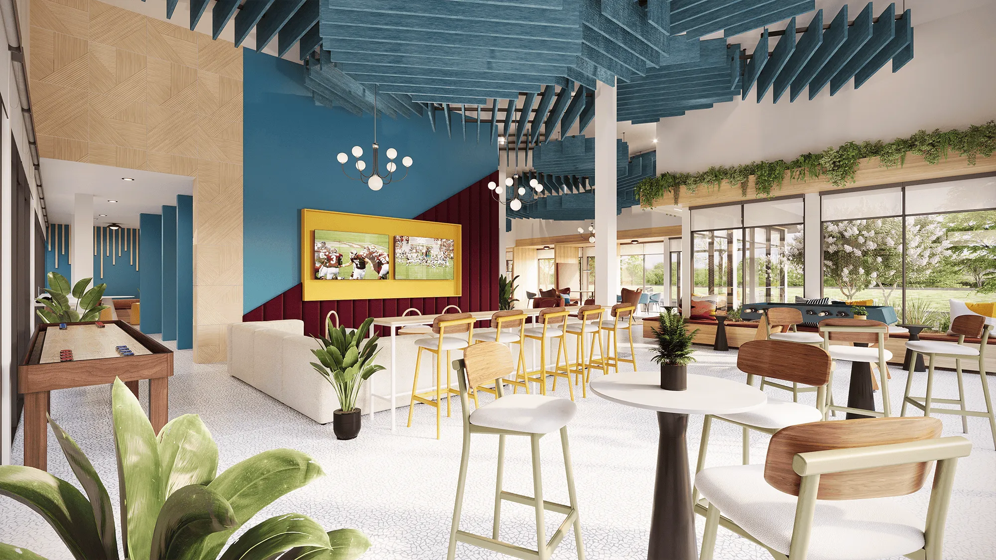 Indoor cafe