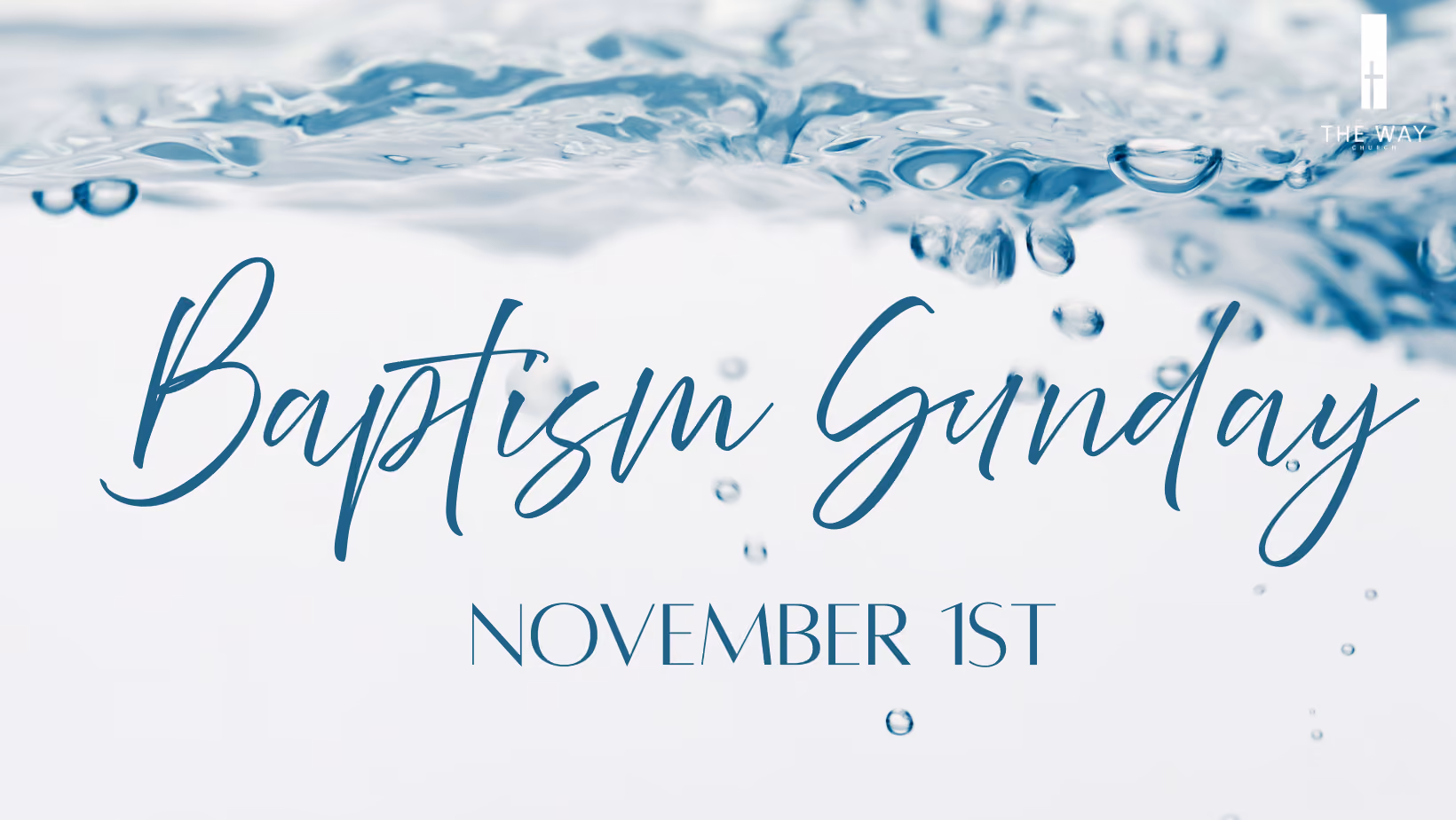 Baptism Sunday happening on October 5