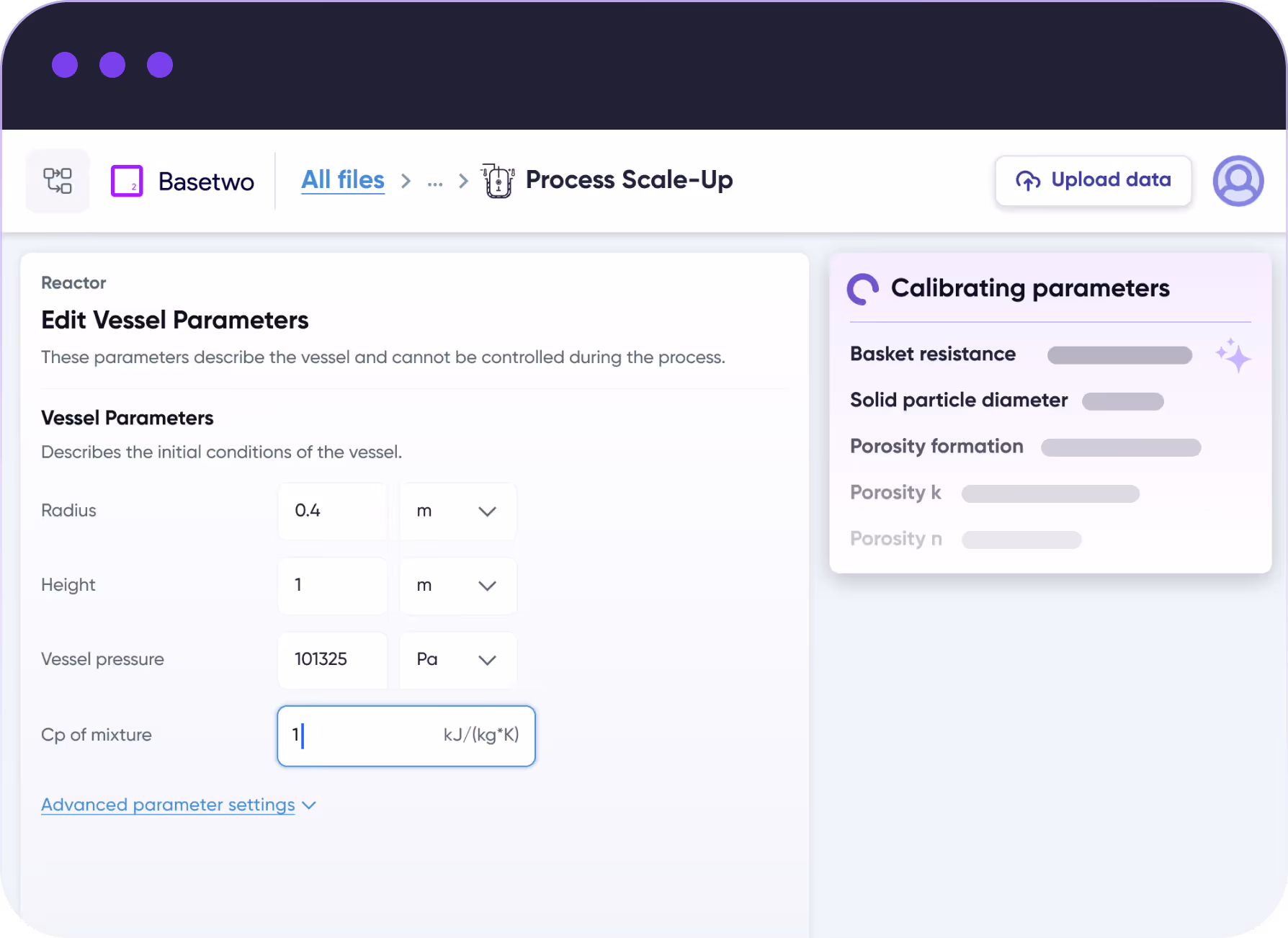 AI predictive scale up parameters