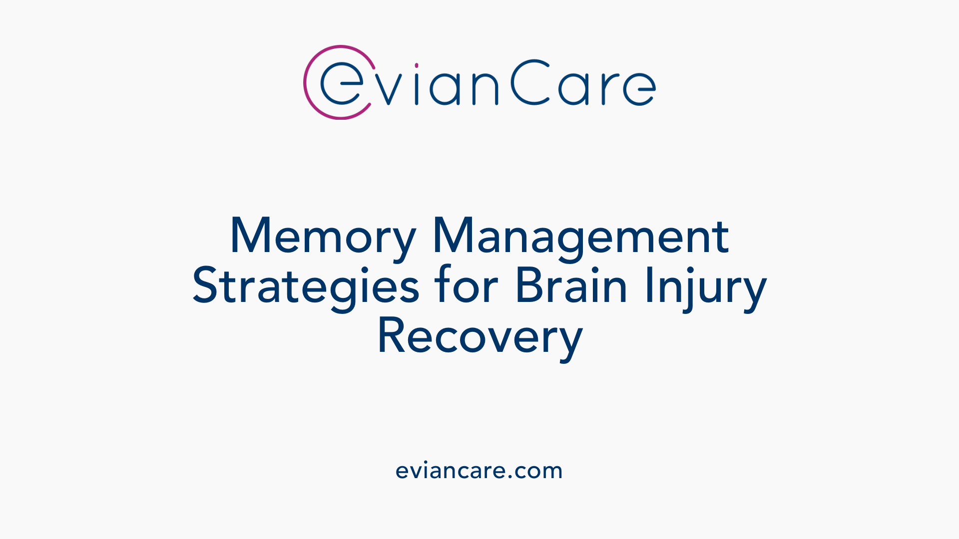 Memory Management Strategies for Brain Injury Recovery