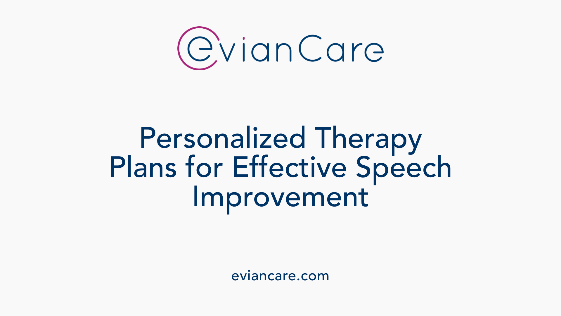 Personalized Therapy Plans for Effective Speech Improvement