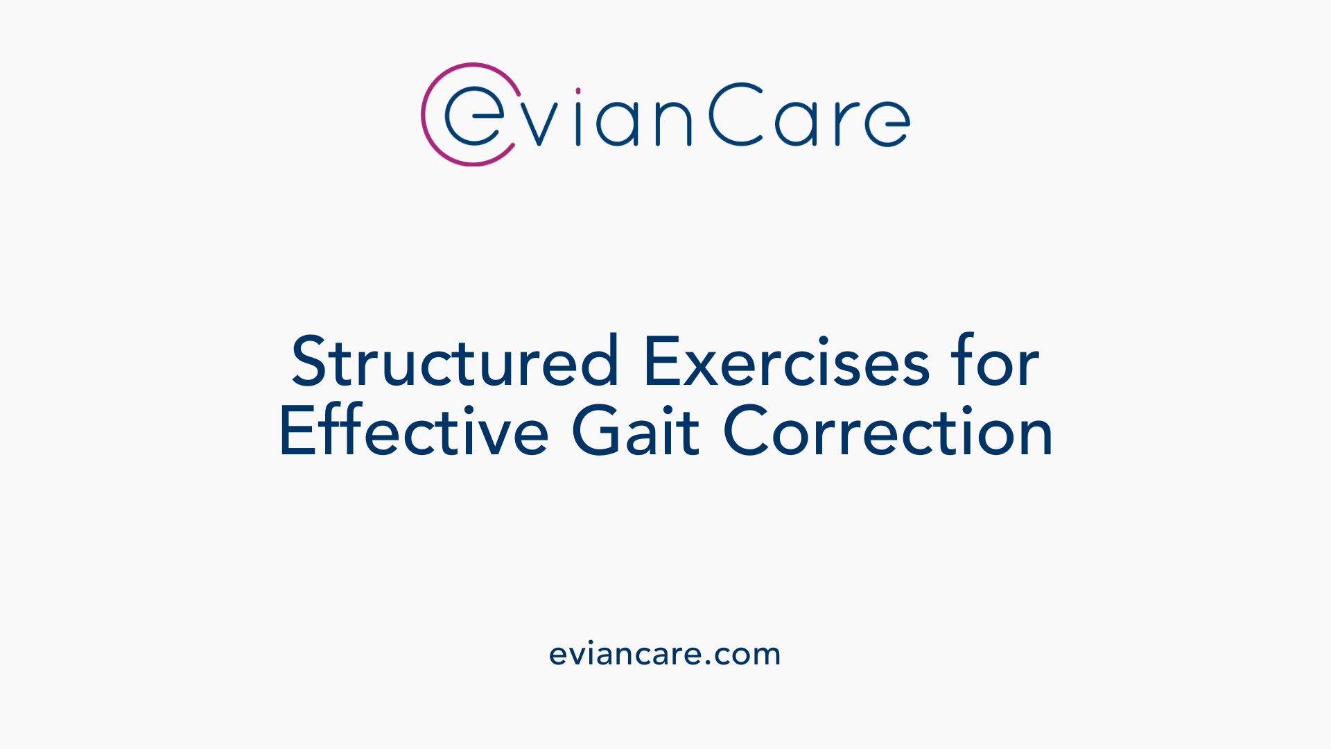 Structured Exercises for Effective Gait Correction