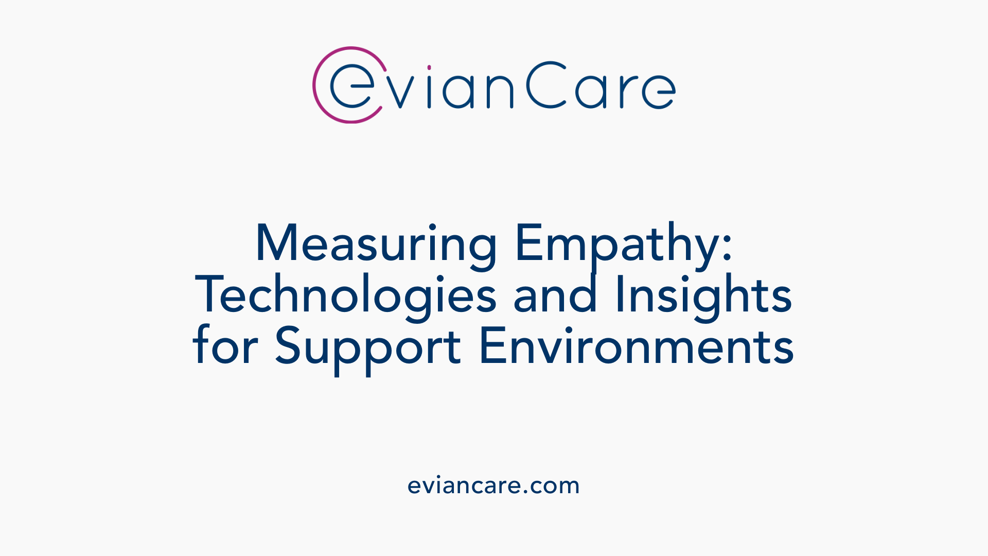 Measuring Empathy: Technologies and Insights for Support Environments