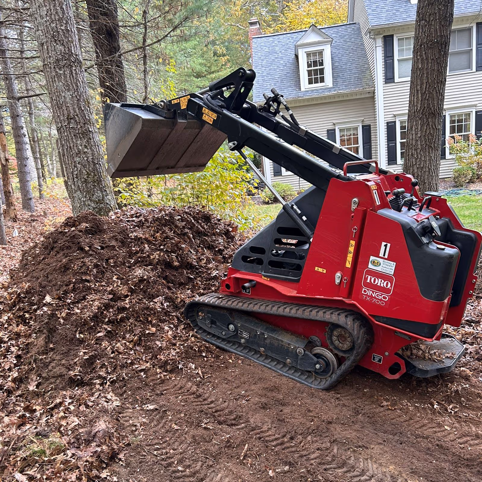 Professional yard clean up by Winter Harbor Snow Management LLC in Sudbury MA