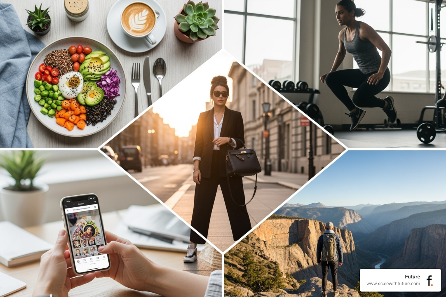 collage of different types of influencer content - influencer agencies