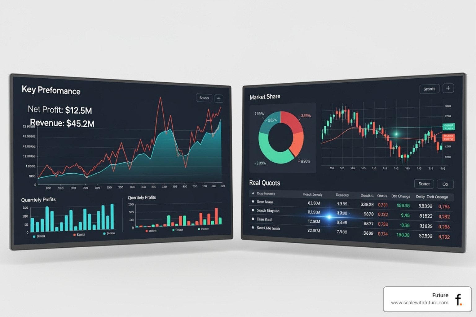 Image of a side-by-side dashboard showing GRR and NRR calculations - Recurring revenue retention