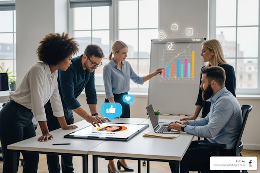 meeting of girls talking about influencer marketing