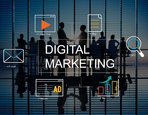 Digital marketing and infographic