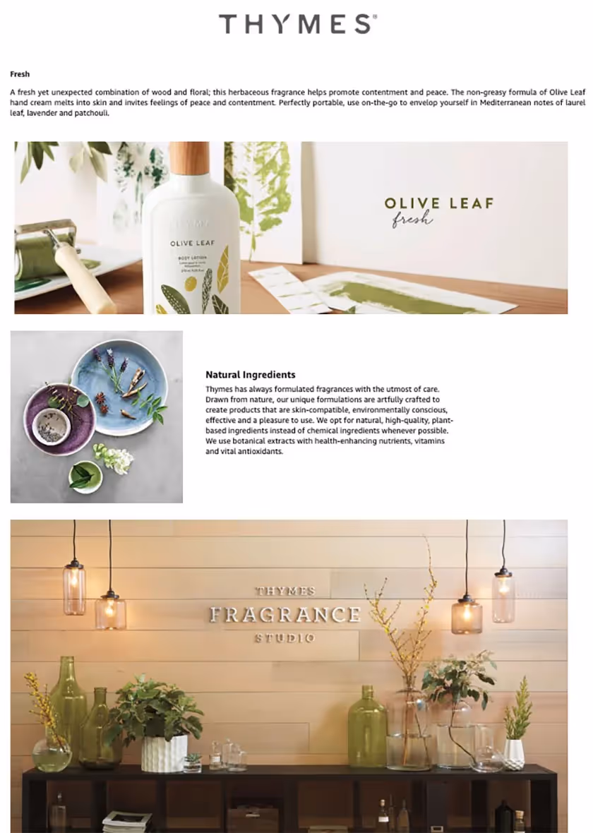 thymes case study