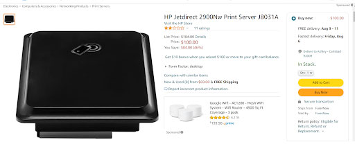 print server on Amazon