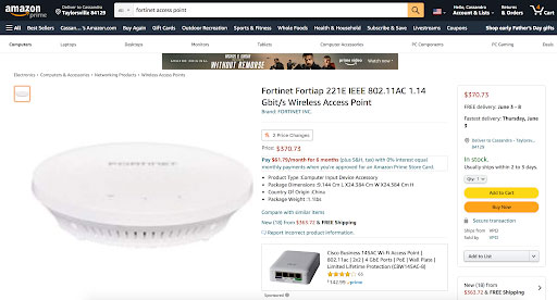 wireless amazon example