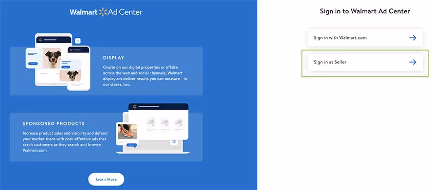 Walmart ad center