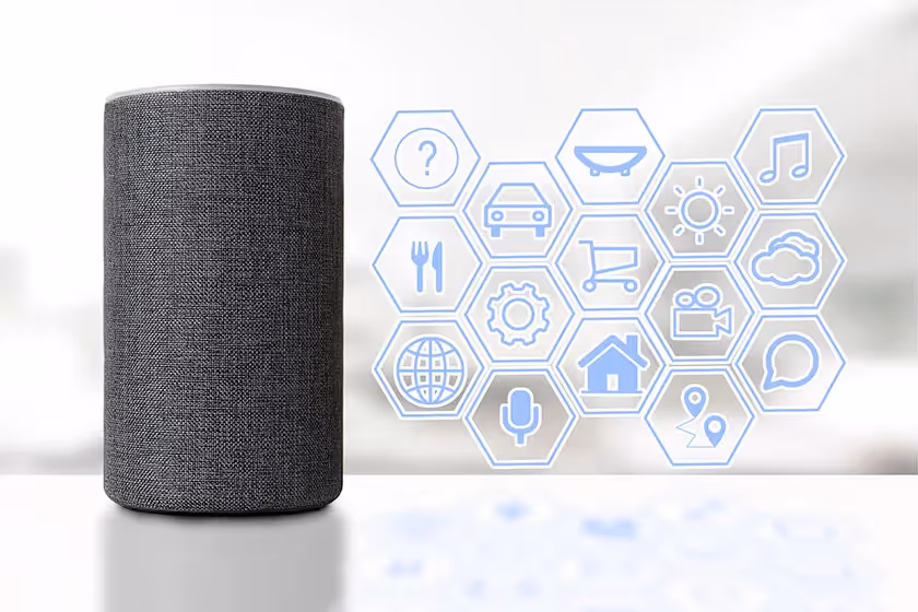 speaker with icons