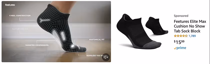 feetures image on Amazon