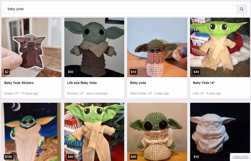 baby yoda products