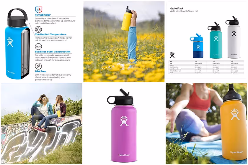 Hydroflask image stack Amazon