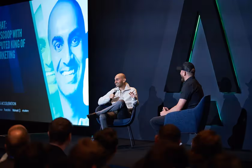 neil patel talking on stage
