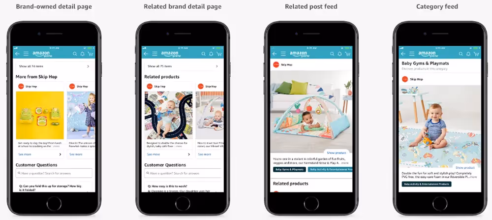 Amazon's Posts page