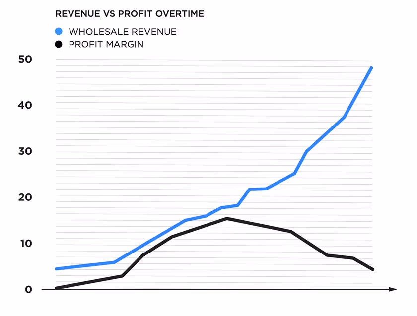 Revenue VS Profit Overtime
