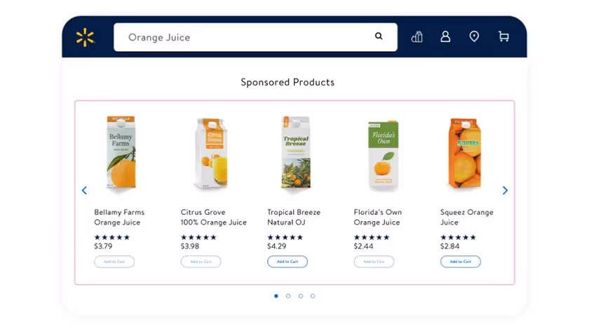Walmart Product Carousel