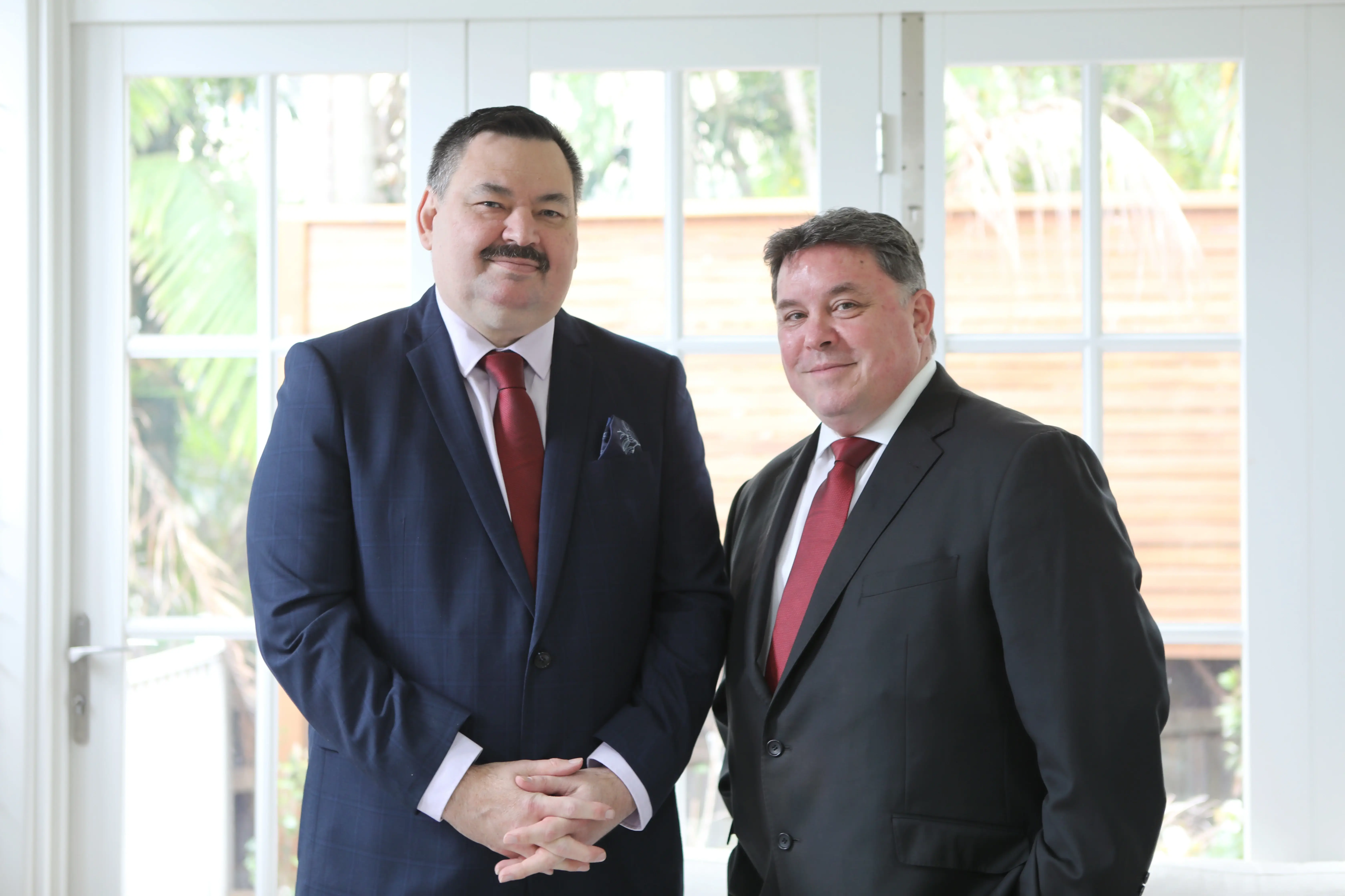 Founders Mark and David standing together, representing Ambrose Australia.