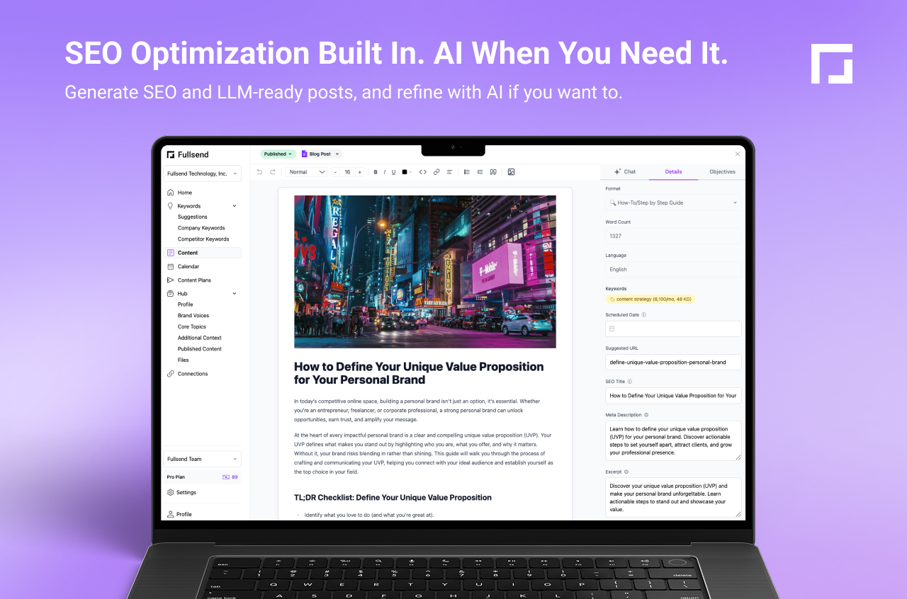 2. Fullsend Content Editor