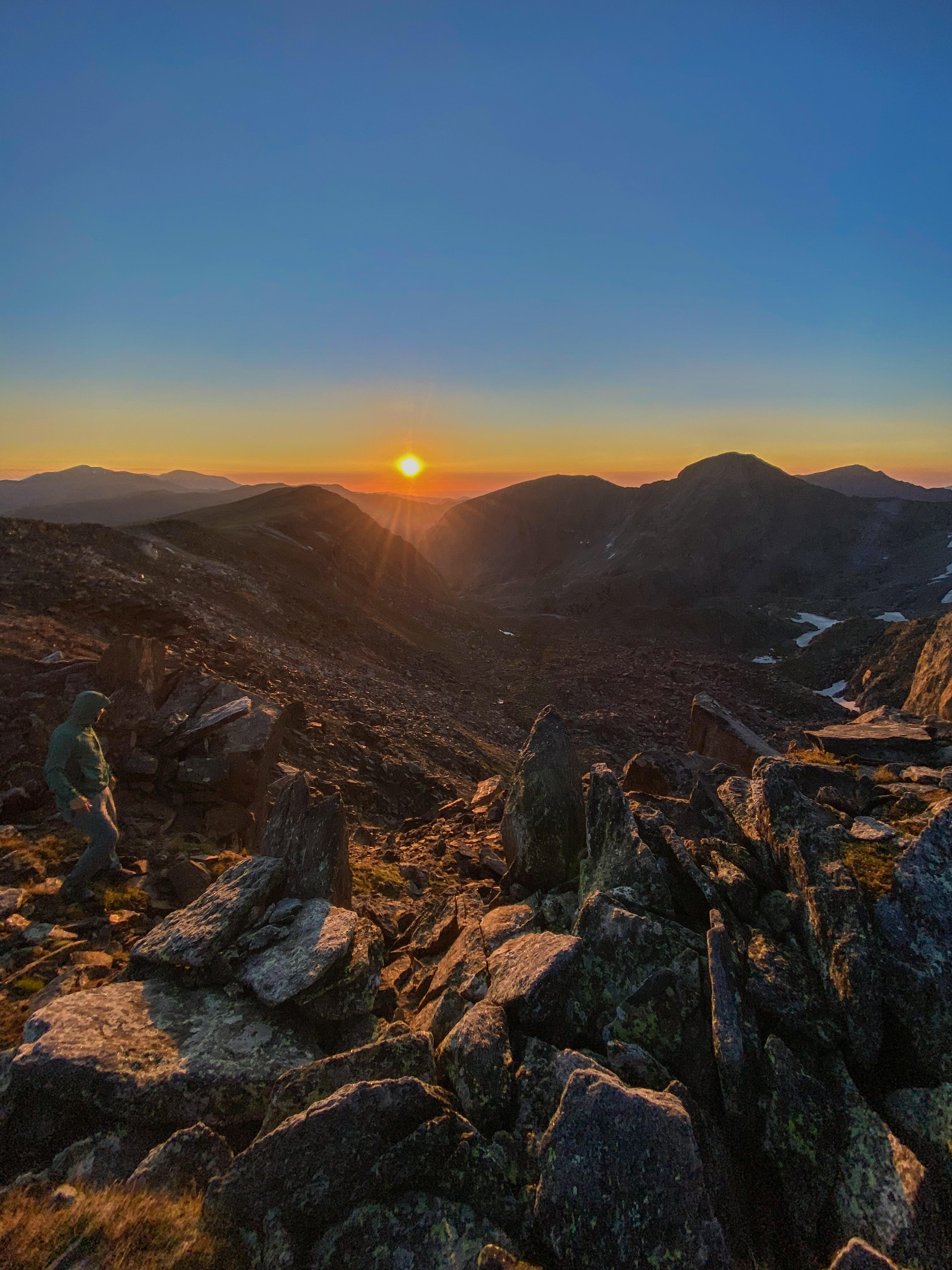 One last glance before the fishermen embarks down the steep mountain to reach Arrowhead lake
