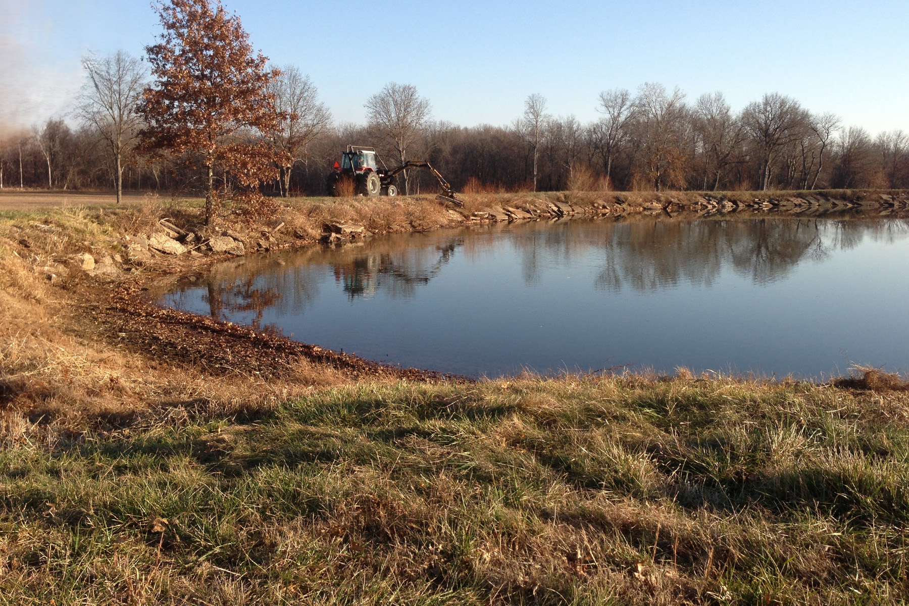 Image of Pond construction