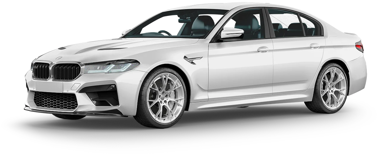 BMW m5 blue satin wraps