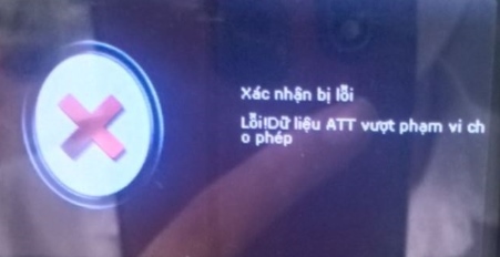 Lỗi ATT Máy chấm công