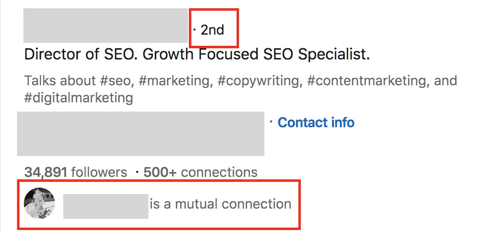A 2nd degree LinkedIn connection.