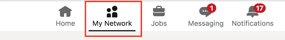 My network on LinkedIn