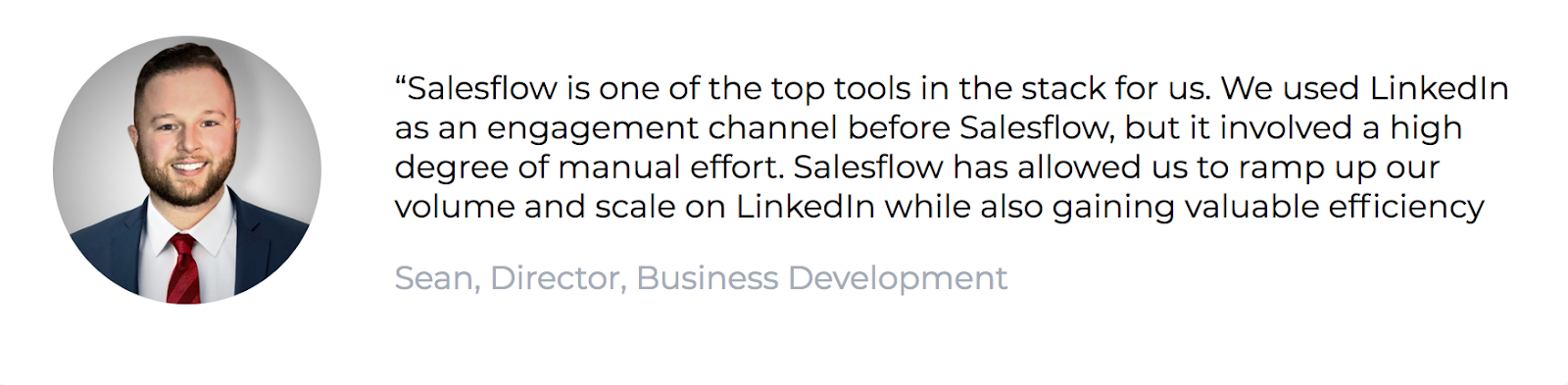 Salesflow quote from Redpoint Global.
