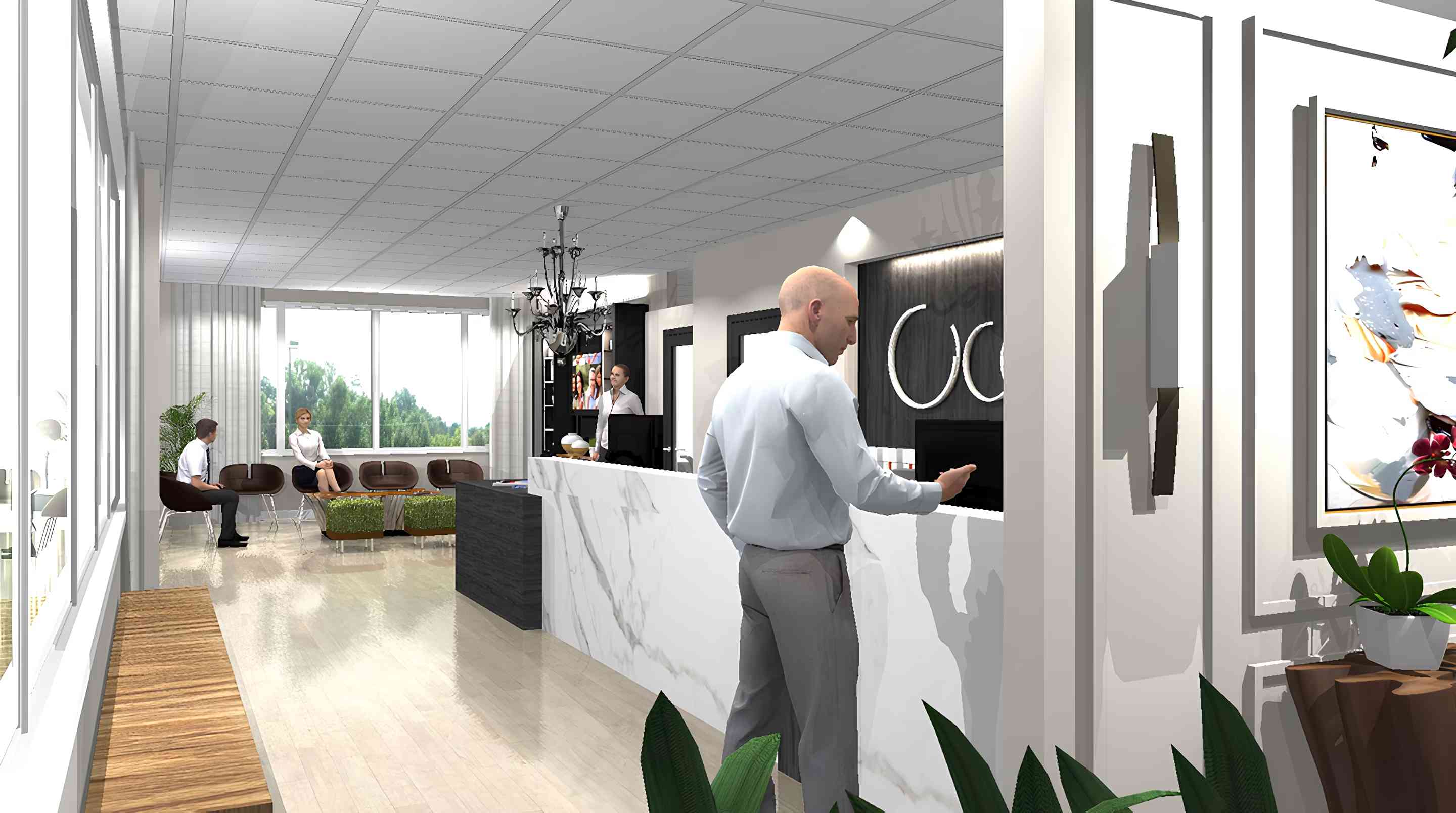 Man in the office Refine Dental