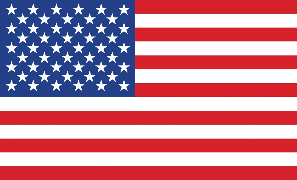 Us flag to change the language in english