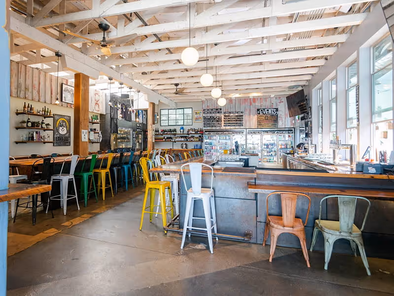 Night Lizard Brewing Company Goby Brut IPA can and poured golden beer in glass on beach with ocean view Santa Barbara