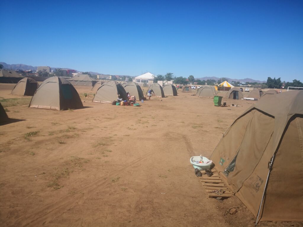 NBL supports tents