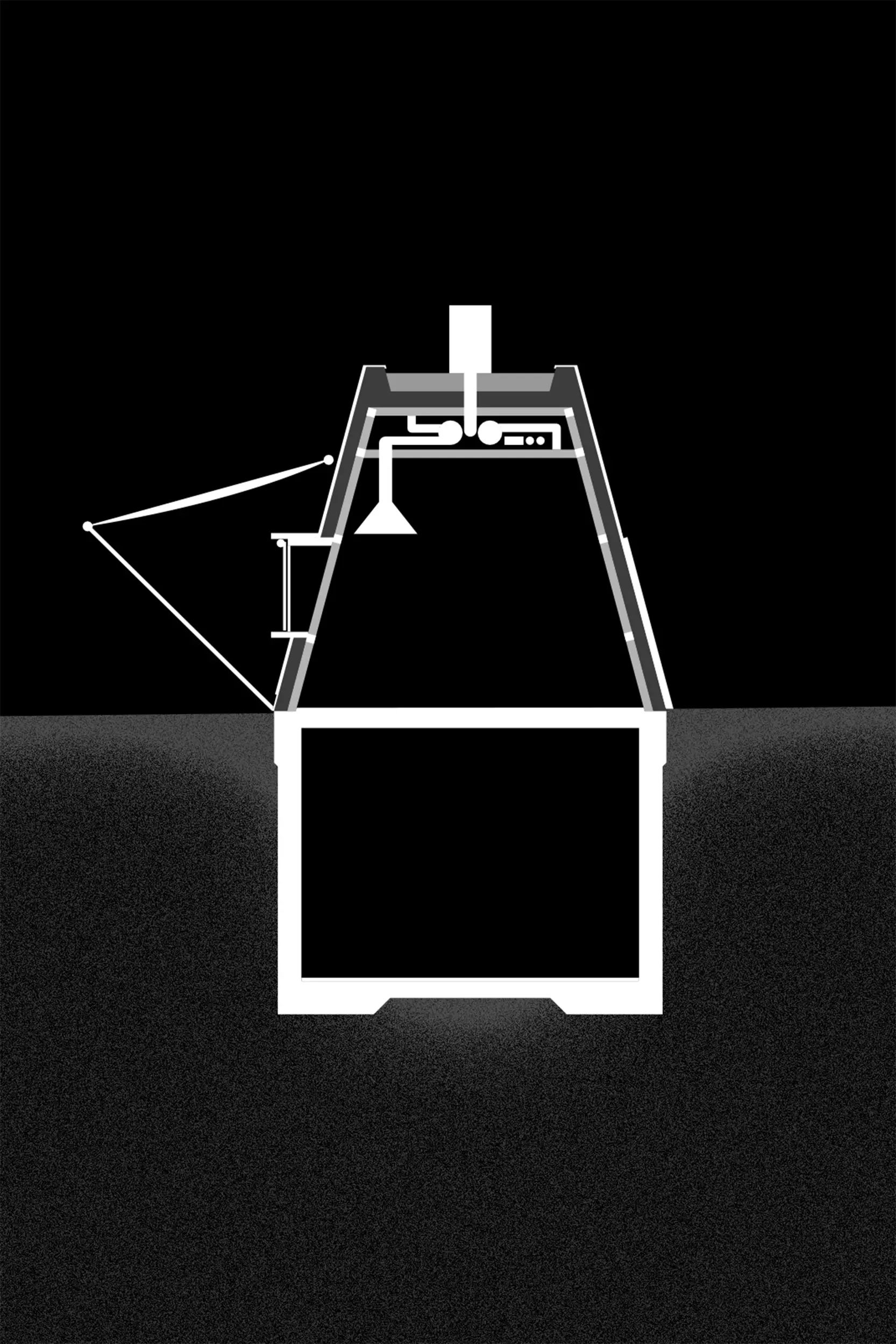Jorge Marinho, Kiosk-zurichsee, Zurich, 2023, Section