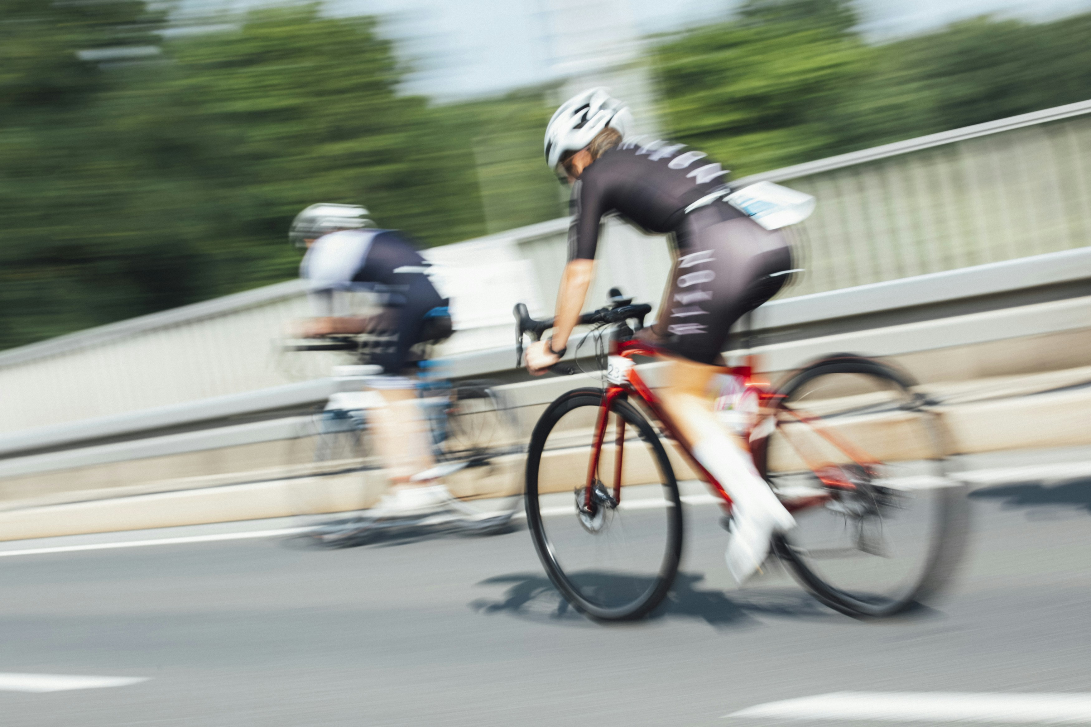 Radfahrer beim Training
