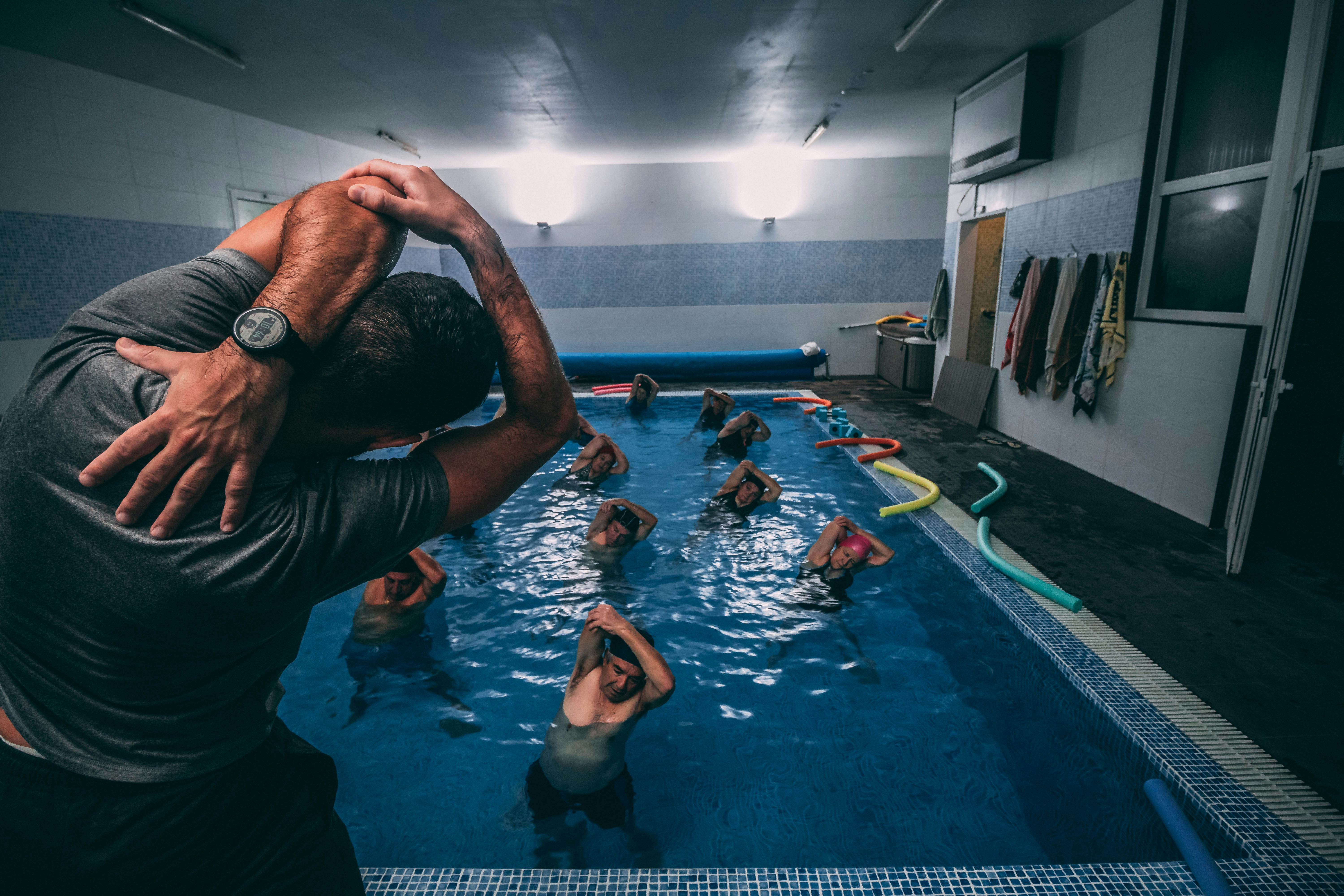 Athlet:innen beim betreuten Training