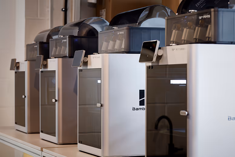 Multiple Bamb laboratory equipment machines with digital displays and glass doors