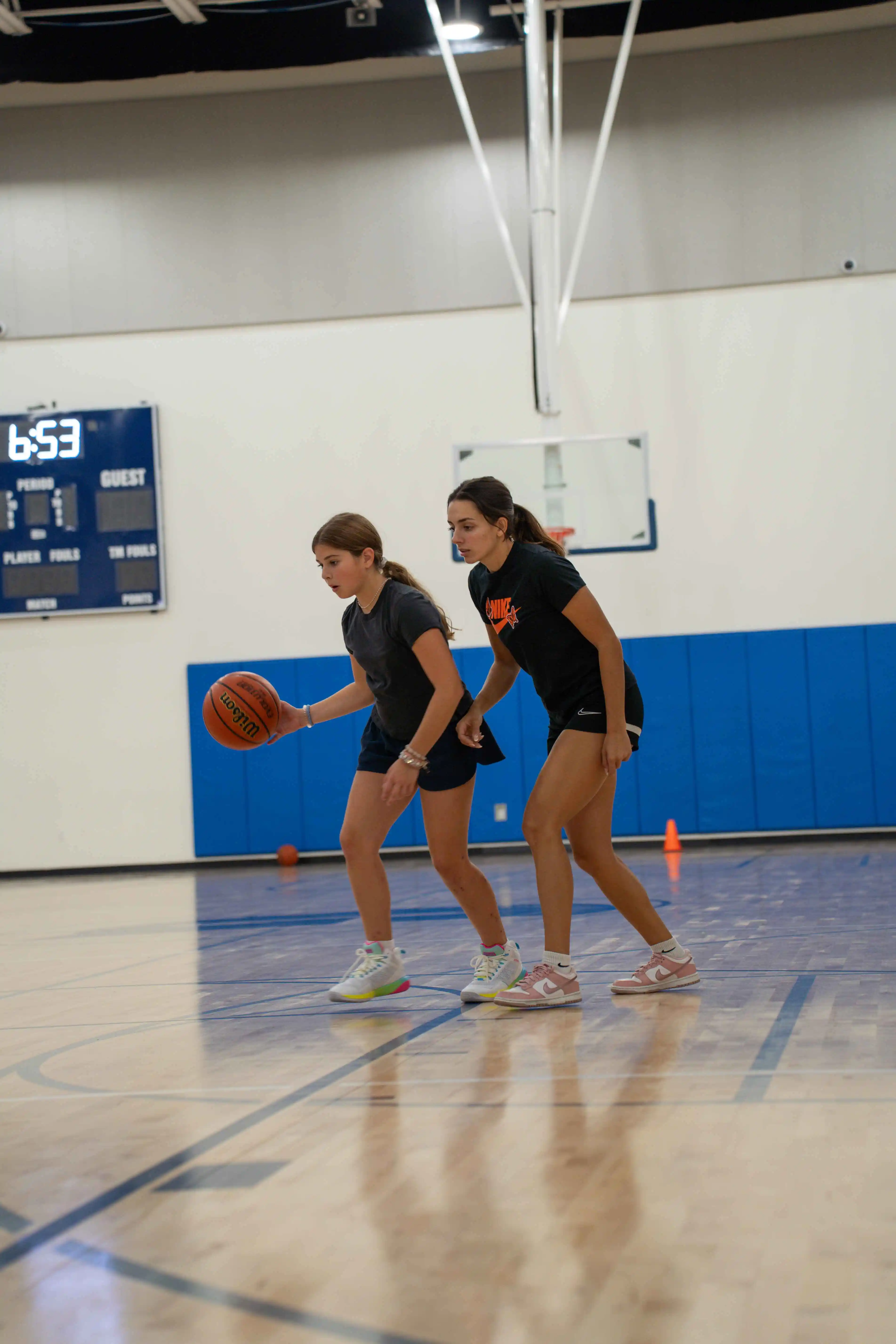 middle school basketball player in private sessions